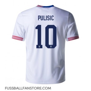 Vereinigte Staaten Christian Pulisic #10 Replik Heimtrikot Copa America 2024 Kurzarm